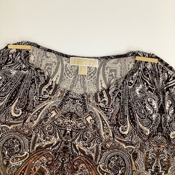 Michael Michael Kors cold shoulders oversized batwings style blouse Size M EUC - Picture 8 of 16